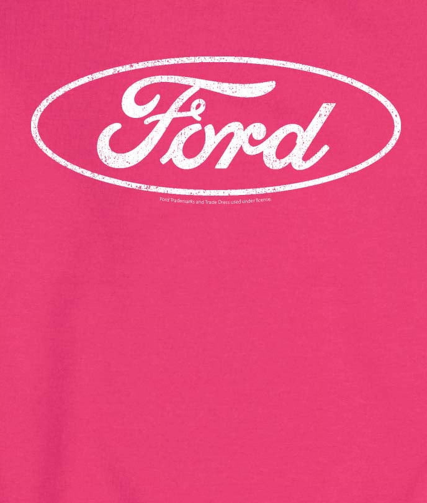 Ford - Ford One Color Circle Logo - Men's Crew Fleece Pullover Sweatshirt