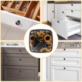 thumbnail image 6 of 4 Pcs Cabinet Handle Drawer Pulls Sunflower Unicorn Knobs with Screws Square Furniture Office Cabinet Knob Decoration, 6 of 7
