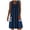 Blue, variant on IROINNID Shift Dress For Women Fashion Striped Dress with Pockets Casual Pullover Sleeveless Dress V-Neck Short Dress