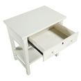 thumbnail image 4 of Franklen 1-drawer Antique White Wood Storage Nightstand, 4 of 14