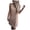 Khaki, variant on IROINNID Women's Sleeveless Shift Dress Round Neckline Fashion backless Comfy Casual Dress Solid Color Dress