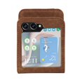 thumbnail image 5 of Dteck for Galaxy Z Flip 5 Wallet Case, Business Style Premium PU Leather Galaxy Z Flip 5 Card Holders Slim Fit for Women Men Protective Phone Case for Samsung Galaxy Z Flip 5 5G 2023,Brown, 5 of 6