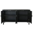 thumbnail image 6 of FFZ Black Sideboard Cabinet Decorative Nailhead Accents Storage Solution Dining Living Rooms, 6 of 9