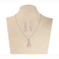 thumbnail image 2 of WORGEOUS Droplet Shaped Pink Rhinestone Jewelry Set, Alloy, 1.457 in, 1 Count, 2 of 8