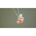 thumbnail image 3 of New Squirrel Pink Diamond Necklace 18k Gold Inlaid Diamonds Necklace, 3 of 3