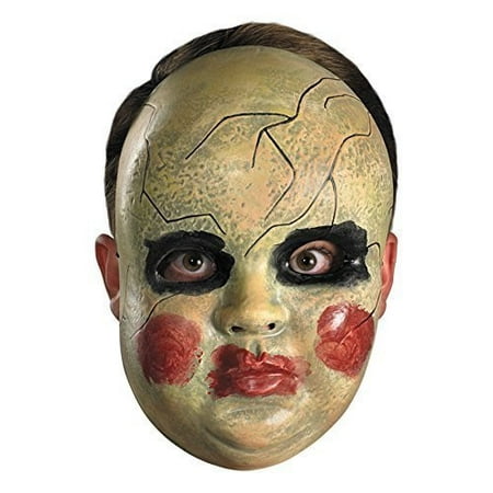 Smeary Baby Doll Face Mask Costume Accessory