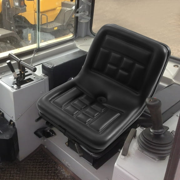 Universal Lawn Tractor Replacement Seat Forklift Excavator Mower Seat Adjustable