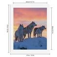 thumbnail image 2 of Paint By Numbers Kit for Adults Beginner - DIY Wolves Sunset Snowy Landscape Canvas Painting Kits for Adults, Frameless Paint By Number for Adults for Home Wall Decor 16x20 Inch, 2 of 7