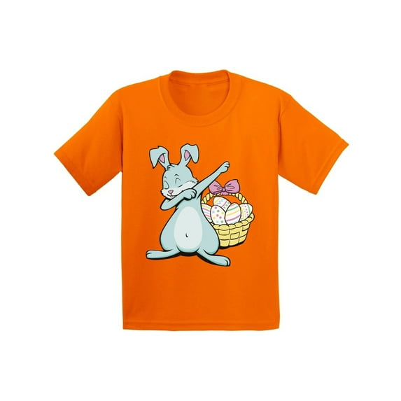 Awkward Styles Dabbing Easter Bunny Youth Shirt Easter T Shirt Kids Funny Easter Shirt for Kids Easter Holiday Gifts Easter Bunny T Shirt Kids Easter Shirt Funny Bunny Shirts for Easter Easter Gifts