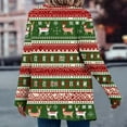 thumbnail image 6 of Antqov Womens Cardigan, Christmas Print Open Front Cardigans with Notched Lapel, Daily Trendy Relaxed Lightweight Comfy Casual Cardigan Jackets, 6 of 7