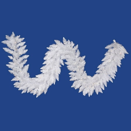 Vickerman 9' X 14" Sparkle White Garland 100LED Multi