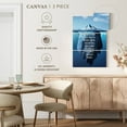 thumbnail image 4 of Elephant Stock Success Typography Wall Art - Vertical Multi Panel Canvas - Living Room Wall Decor - Inspirational And Typography Multi Panel - Blue And White Decor - 14" x 23", 4 of 4