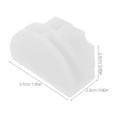 thumbnail image 2 of OULII 20Pcs White Abs Wire Cube Connectors Half Round Buckle for Fastening Panels Shoe Racks, 2 of 8