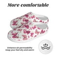 thumbnail image 6 of Haiem Girl Butterfly Print Women's Fuzzy Memory Foam House Slipper Cozy Home Footwear Non-slip Winter Slippers-42/43, 6 of 7