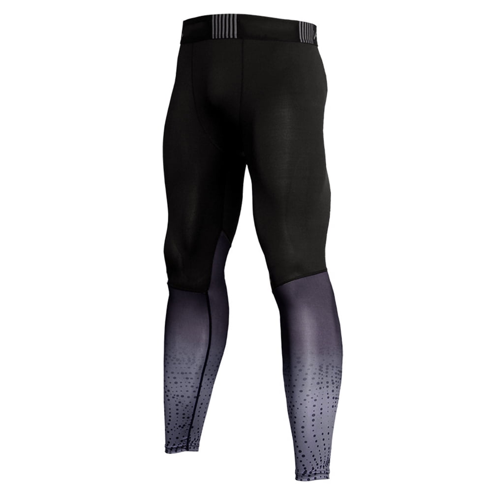 WEAVILUX Men s Grey Lightweight Compression Tights for Running and Gym