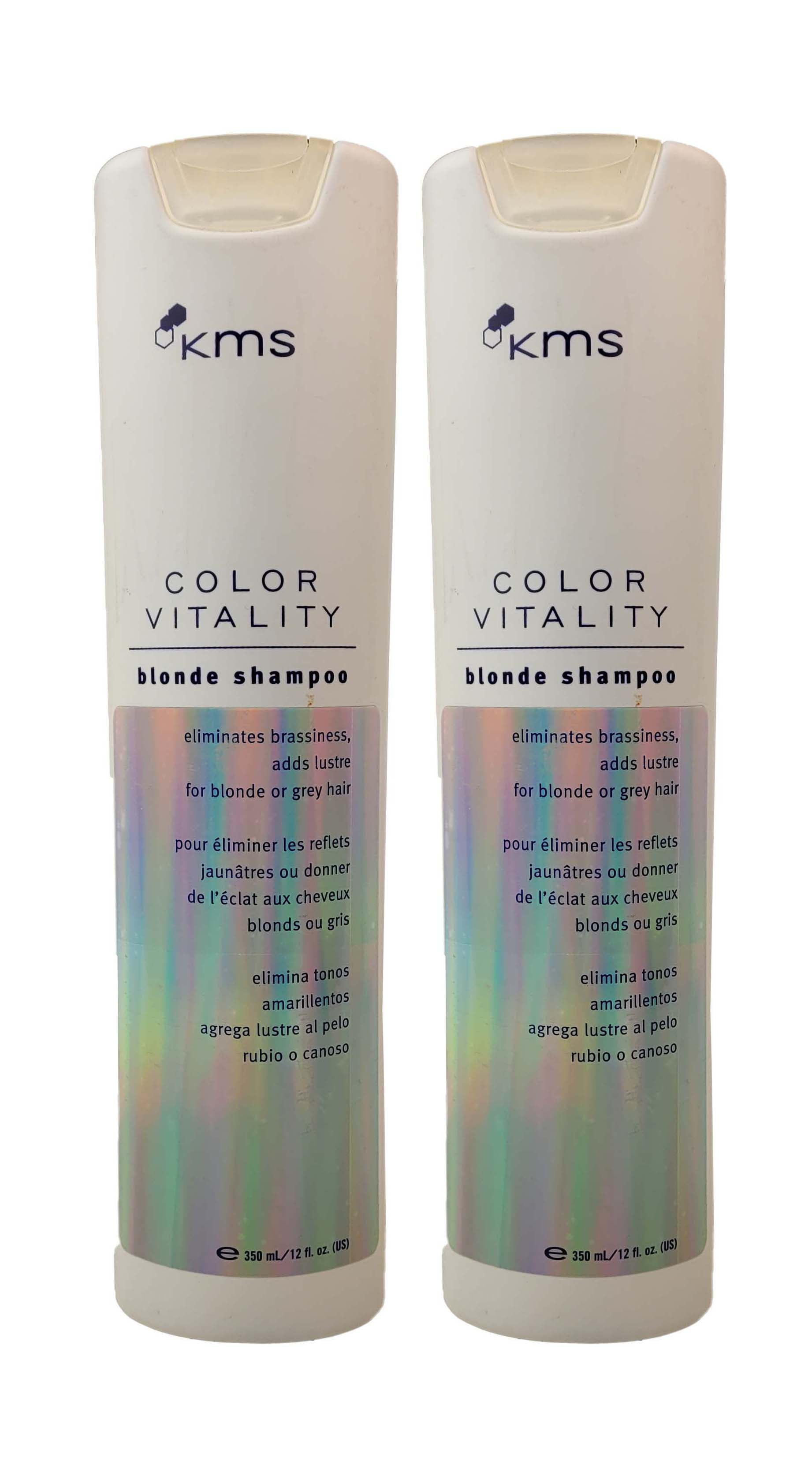 vase Tilsætningsstof Rektangel KMS Color Vitality Blonde Shampoo 12 oz (Pack of 2) - Walmart.com