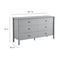 thumbnail image 3 of Dresser Drawer Chest, Light Gray, Wood, Hotel Bedroom, Modern Contemporary, HB37722, 3 of 10