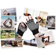 thumbnail image 5 of Fingerless Exercise Non Slip Yoga Pilates Gloves With Silicone Dots(black, 5 of 5