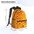 thumbnail image 4 of Wukai Bees on Hive Honeycomb Versatile Backpack:Spacious,Organized,Comfortable,Ideal for Travel and Everyday Use with Multiple Pockets and Padded Straps, 4 of 8