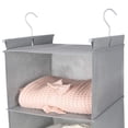thumbnail image 3 of Organizador de armario colgante MAX Houser, estante de 6 niveles (gris claro), 3 of 6