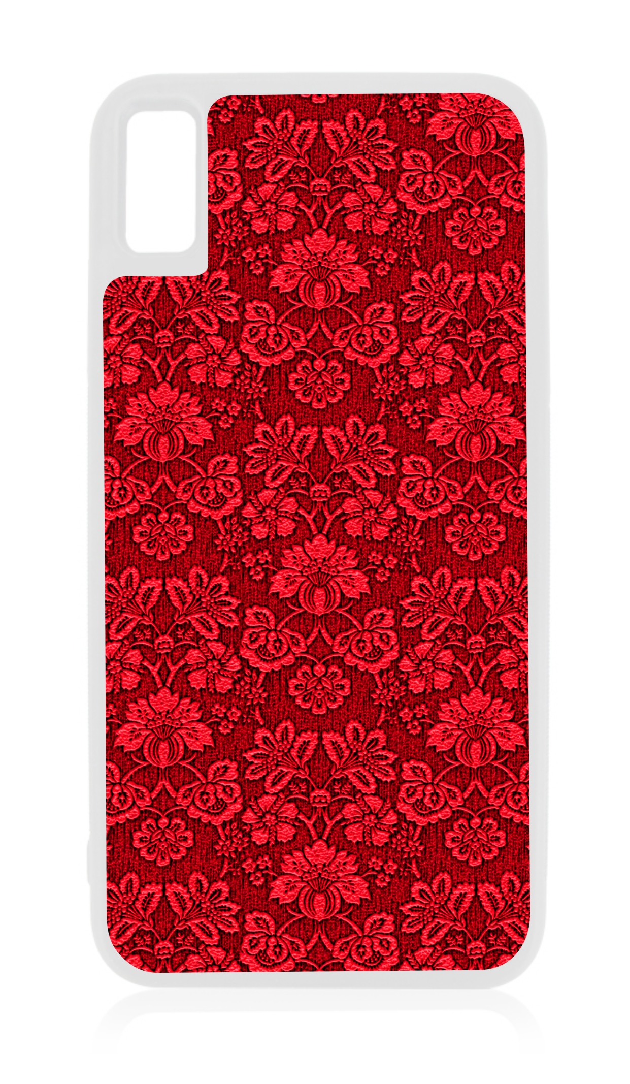 Red Floral Damask 10xr Flower Case iPhone 10 xr Floral Case Design