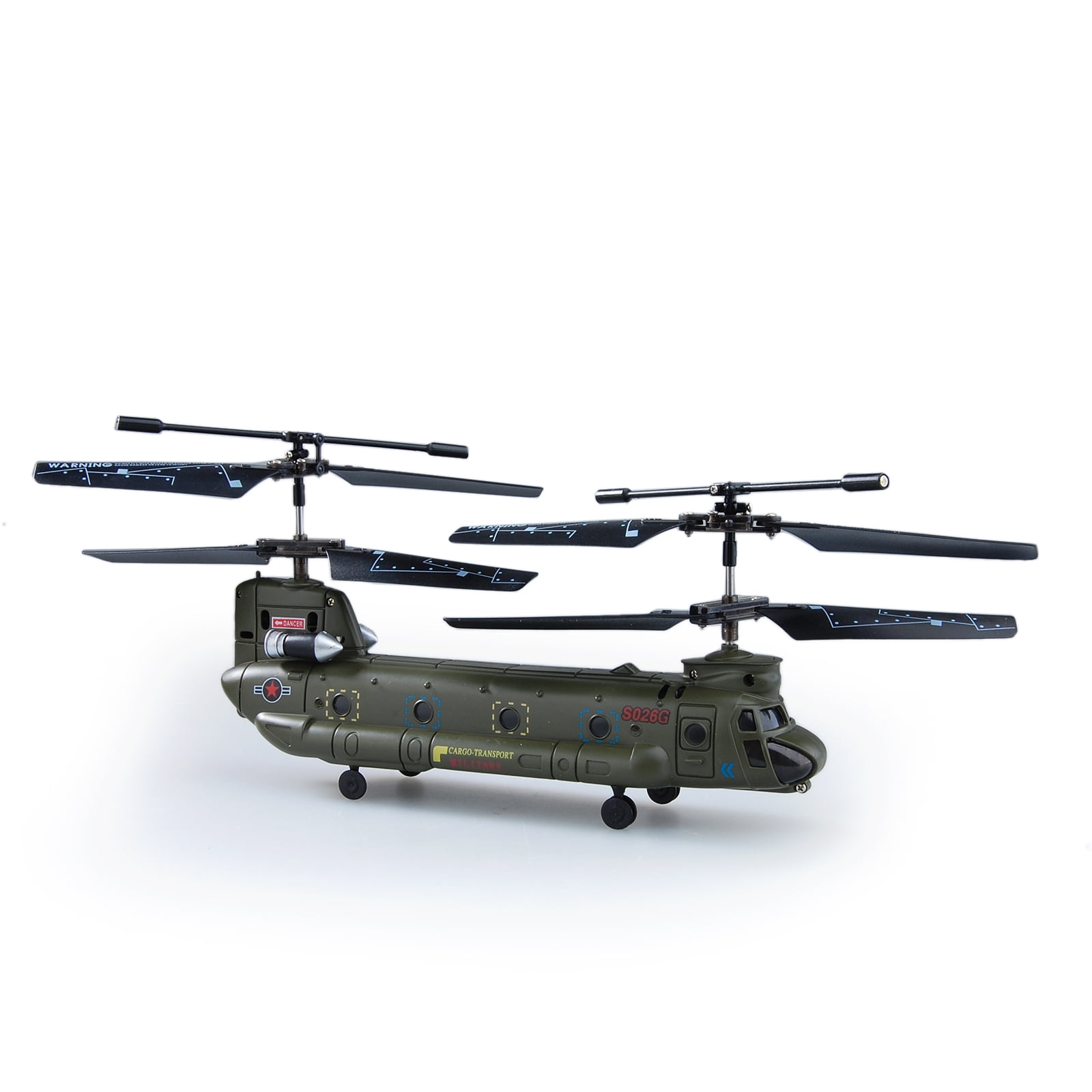 SYMA S026G CHINOOK 3-CHANNEL RC HELICOPTER w/GYRO NEW - Walmart.com - Walmart.com