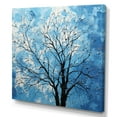 thumbnail image 2 of Designart "Serene Blue Tree Minimalism I" Landscape Trees Canvas Wall Art, 2 of 7