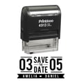 thumbnail image 1 of Custom Wedding Self Inking Rubber Stamper Thank You Mason Jar Stamps Gifts Ideas, 1 of 5