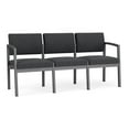 thumbnail image 1 of Lenox Steel Reception Waiting 3-Seat Sofa / Charcoal Steel / Dark Gray, 1 of 5