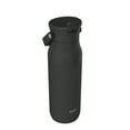 thumbnail image 4 of Zak Designs Harmony Water Bottle for Travel or At Home, 32oz Recycled Stainless Steel is Leak-Proof and Vacuum Insulated with Straw Lid and Carry Handle (Ebony), 4 of 10
