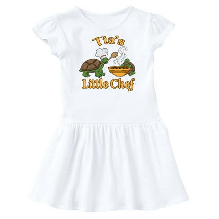 

Inktastic Tia s Little Chef with Cute Turtles Gift Toddler Girl Dress