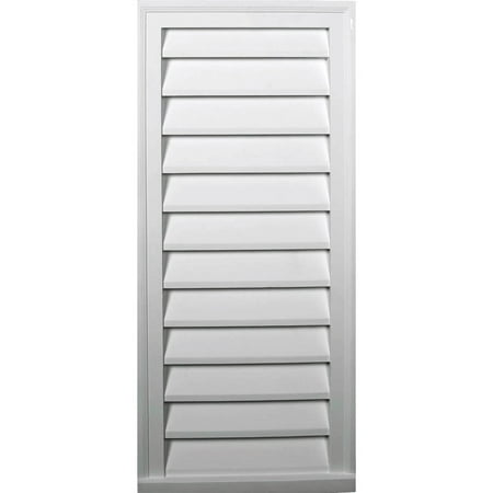 16 W X 33 H Vertical Urethane Gable Vent Louver Non Functional