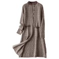 thumbnail image 4 of Ediodpoh Oversized Cardigans for Women Longline Knit Open Front Sweater Coat Casual Outwear for Everyday Fashion Coffee, 4 of 4