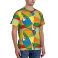 thumbnail image 2 of Bixox Men's German Shepherd Dog Printed Short Sleeve Skinny Athletic T-Shirt, 2 of 6