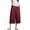 Wine, variant on Capris Skirted Leggings for Women, Trendy Yoga Legging with Skirts, Women Tennis Leggings with Pockets