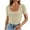 Beige, variant on Jewelreauty Women Short Sleeve Shirt Slim Fit Cropped Plain Tshirts Scoop Neck Casual Crop Tops Basic Tees (S, Red)