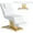 White, variant on Esheno Stationary Massage Table with Memory Foam Adjustable Height PU Leather 75x28x25 inch Wood Frame Red