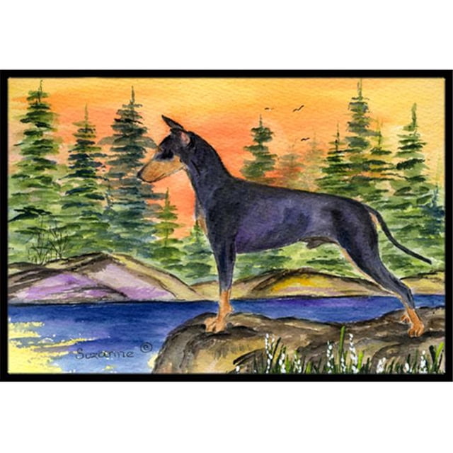 Carolines Treasures SS8419MAT Paillasson Intérieur Extérieur 18 x 27 Po. Manchester Terrier