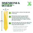 thumbnail image 2 of Catchmaster Dual Action Plant Labels & Sticky Traps 100PK, Indoor Outdoor Plant Stakes, 2 of 7