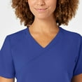 thumbnail image 5 of Wink W123 Women's Mock Wrap Scrub Top, Galaxy Blue, XL Womens, 5 of 6