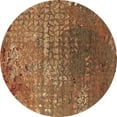 thumbnail image 1 of Ahgly Company Indoor Round Oriental Brown Industrial Area Rugs, 4' Round, 1 of 4