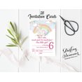 thumbnail image 3 of Darling Souvenir Blue Birthday Invitation Card Printable Fill or Write In Blank Invites Party Supplies Pack Of 28 5 x 7 Inches, 3 of 5