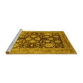 thumbnail image 2 of Ahgly Company Machine Washable Indoor Rectangle Oriental Yellow Traditional Area Rugs, 8' x 12', 2 of 4