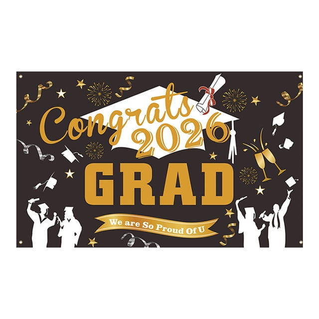 The Graduation Banner And Inspiring Messages For 2026 Celebration Flags And For Indoor Outdoor Use