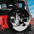 thumbnail image 3 of Lotusprinthandmade Forest Deer Bear Spare Tire Cover Without Backup Camera Hole 6 Sizes (30 in.), 3 of 7