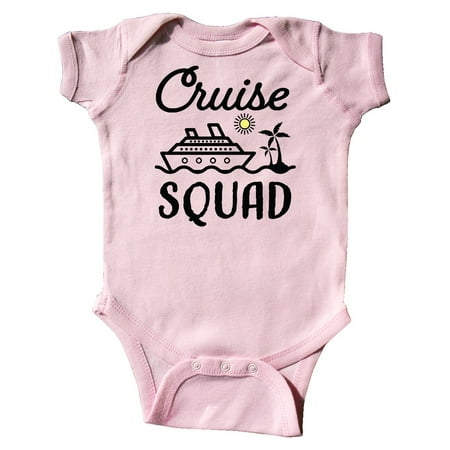 

Inktastic Cruise Squad with Vector Cruise Ship and Palm Trees Gift Baby Boy or Baby Girl Bodysuit