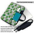 thumbnail image 2 of Lsque Broccoli 2 Pattern Laptop Bag – Portable & Slim Single-Shoulder Computer Case with Adjustable Strap, Protective, Lightweight for 13”/14”/15.6” Laptops, 2 of 8