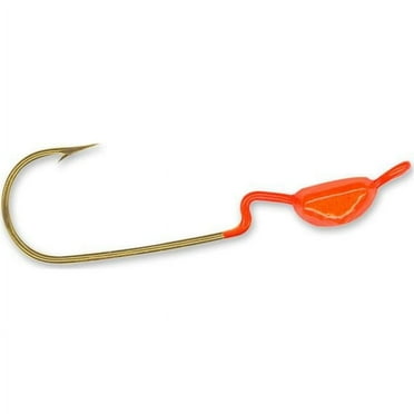 Charlie Brewers Slider CSH8 0.13 oz Original Weedless Crappie Slider Head, Orange - Pack of 4