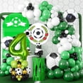 thumbnail image 6 of 40-Inch Green Football Number Balloon – Soccer-Themed Latex & Foil Decor for Boys’ 1st–9th Birthday (Paper), 6 of 6