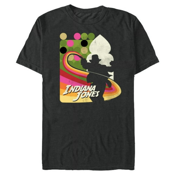 Lucasfilm Indiana Jones and the Dial of Destiny ‘60s Whip - Short Sleeve Blended T-Shirt for Adults - Customized-Dark Heather